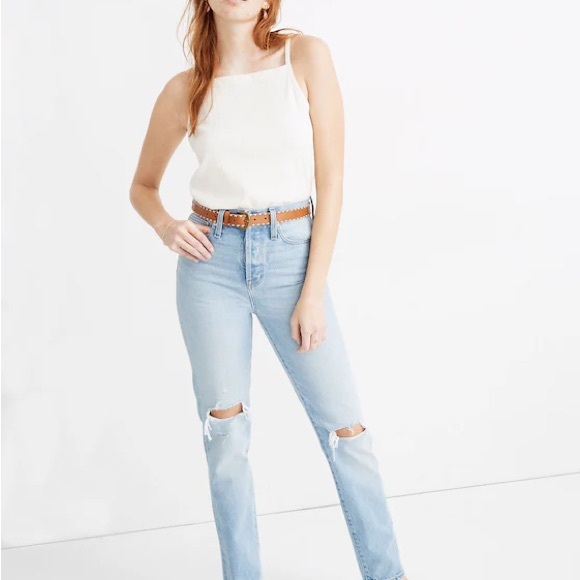 Madewell  Light Blue Distressed Women Jeans - Picture 1 of 11